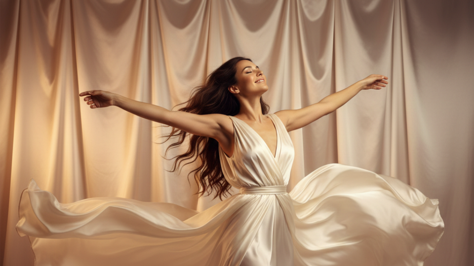 Mulher feliz e realizada com propósito